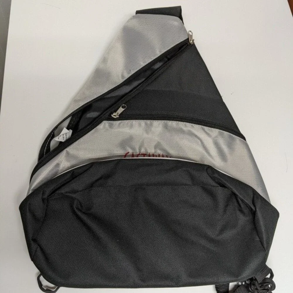 Disney Castaway Club Crossbody Back Bag Backpack Grey / Silver Cruise Vacation